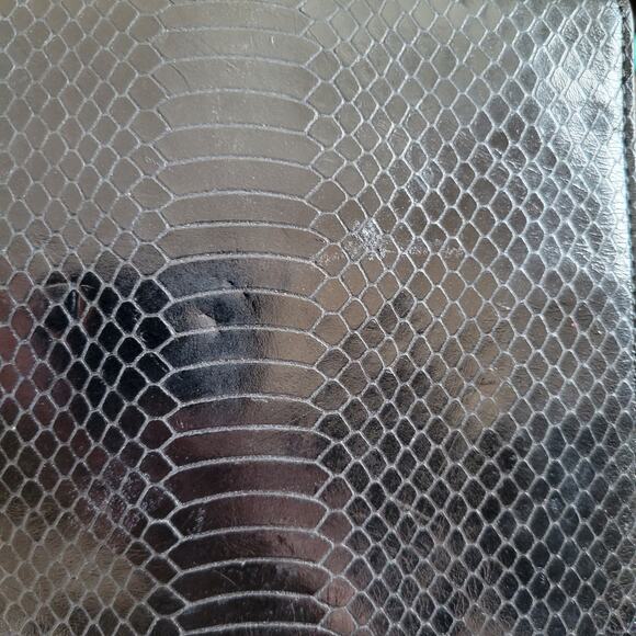 NEW Lauren Ralph Lauren Banbury Snake Envelope Clutch Black Evening - Picture 10 of 10